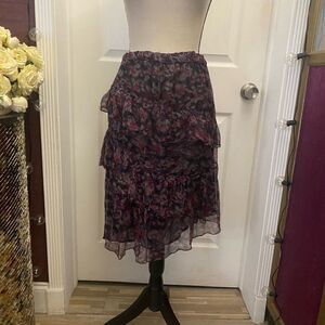 Iro 100% silk asymmetrical skirt, size 36(XS)